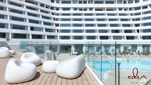 Pool - VIEW סוויטת חדר שינה וסלון במתחם סי סייד (Eilat)