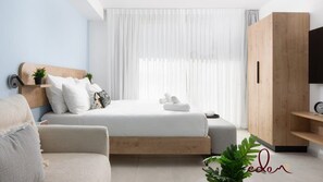1 bedroom, WiFi, bed sheets - סוויטה מעוצבת עם מרפסת ליד הים - By Edom (Eilat)