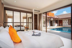 4 bedrooms, iron/ironing board, Internet, bed sheets - Spacious Private 4 BR Villa With a Working office (Tambon Wichit)
