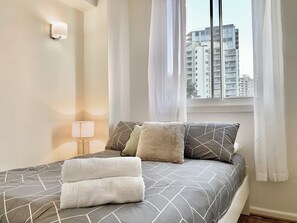 2 habitaciones, internet, ropa de cama y acceso para silla de ruedas 