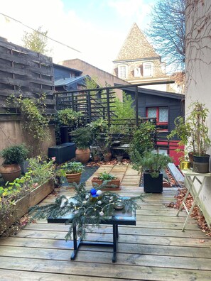 Terrace/patio - Charming apartment in the heart of Strasbourg and the Christmas markets. (Strasbourg)