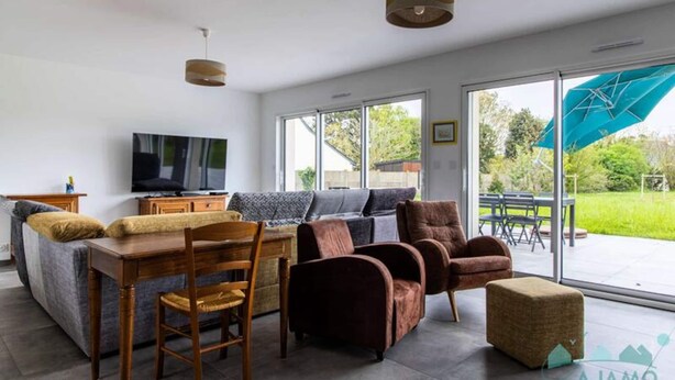 Living area - House in Frehel Near Cap Frehel Trails (Frehel)
