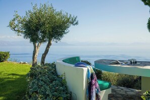 Property grounds - Villa Pelagos & guest house, undoubtedly has one of the best views in Corfu. (Corfu)