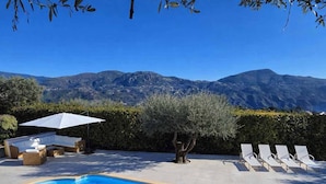 Outdoor pool - Maison Belle Vue  – Charming villa with pool & breathtaking views - Near Nice (Carros)