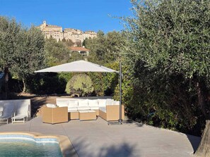 Outdoor pool - Maison Belle Vue  – Charming villa with pool & breathtaking views - Near Nice (Carros)