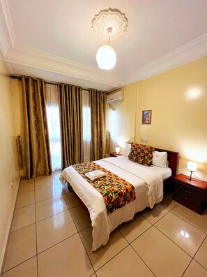 Deluxe Apartment, City View | Desk, laptop workspace, free WiFi