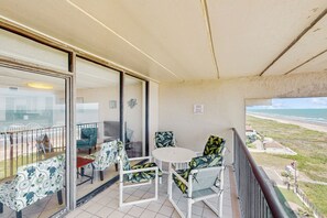 Terrace/patio - 10th-Floor 3BR w/ Balcony: Suntide III - Unit 1006 (South Padre Island)