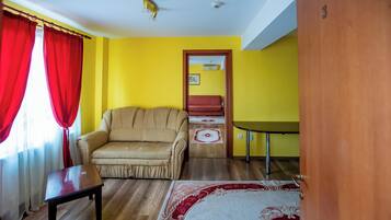 Laptop workspace, iron/ironing board, free WiFi