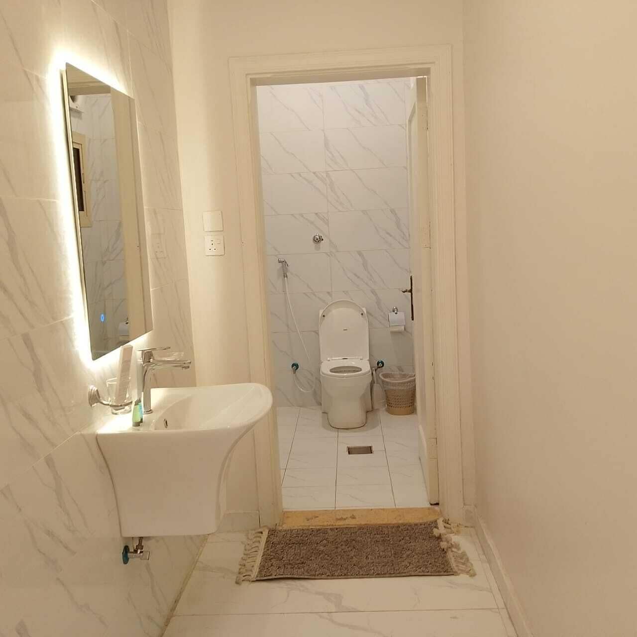 Soap, shampoo, toilet paper