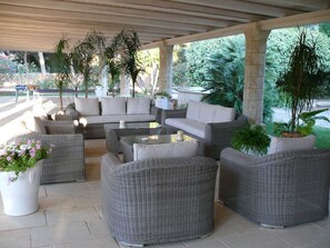 Terrace/patio - Villa 'Riggia - Dependance Stalla' with Shared Pool, Private Terrace & Air Conditioning (Nardò)