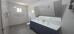 Villa, 2 Bedrooms, Accessible, Patio | Bathroom - Your Dream Escape to Nature & Fun at Villa Palmeras in Playa Juan Hombron (El Chiru)