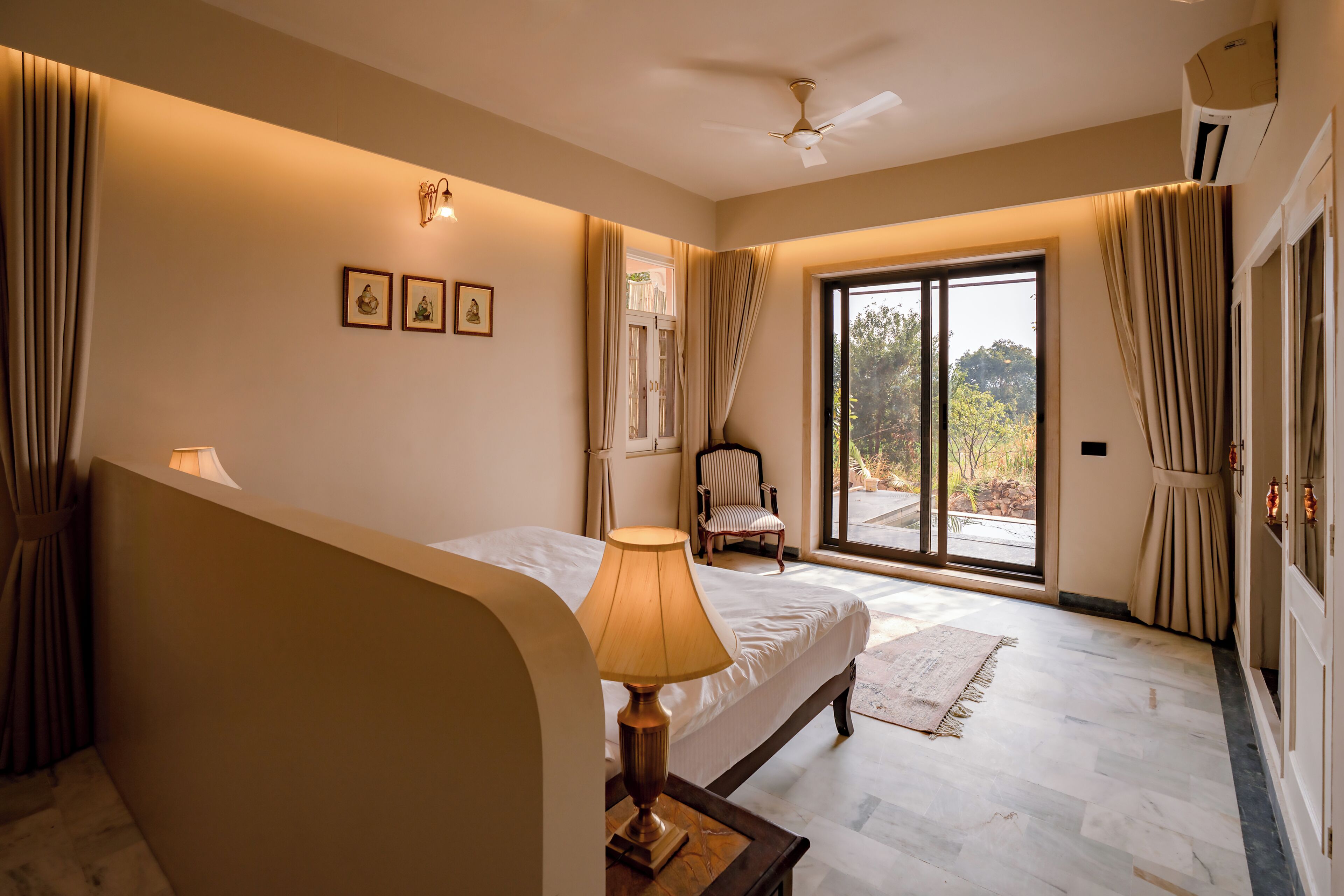 Deluxe Double Room, Pool View | Desk, laptop workspace, free WiFi