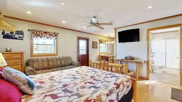 1 bedroom, internet, bed sheets