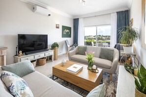 Apartment, 2 Bedrooms, Pool Access | Living room - Fairview Golfside Apartment at Boavista (Lagos)