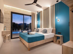 Iron/ironing board, free WiFi, bed sheets - PanStel - Villa Solene with private pool (Chania)