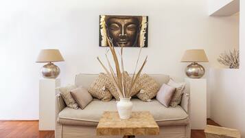 Appartamento Luxury | Area soggiorno | TV a schermo piatto