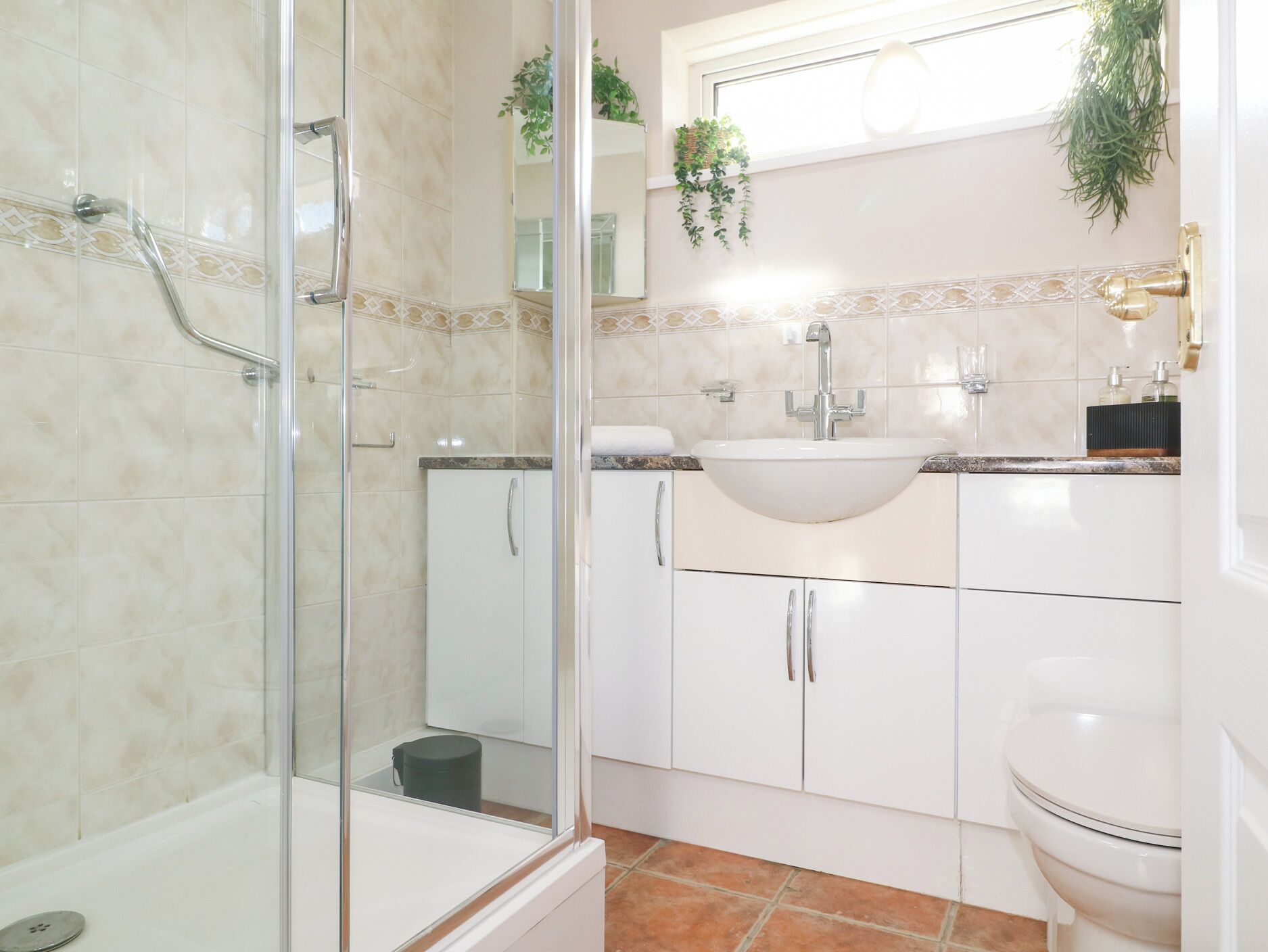 Shower, hair dryer