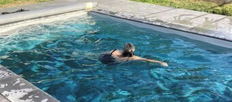 Montdauphin vintage house, nice pool for a swim in warm weather