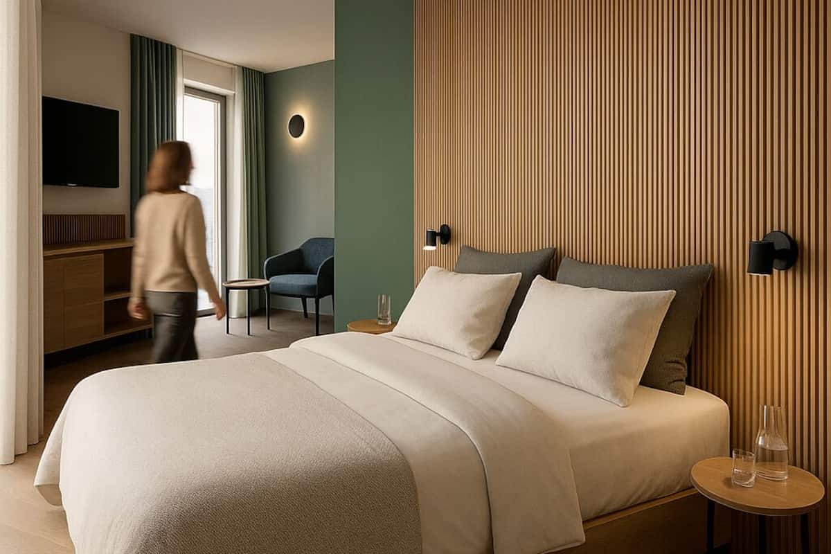 Phòng Suite, 1 giường cỡ king, quang cảnh núi | Két bảo mật tại phòng, màn/rèm cản sáng, bàn ủi/dụng cụ ủi quần áo