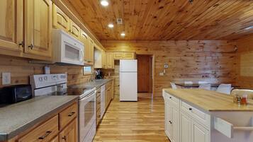 Kühlschrank, Mikrowelle, Herdplatte, Geschirrspüler