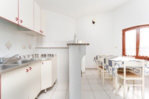 Dining - Apartment in Villa near the Sea, Wi-Fi and Air Conditioning, Sleeps 5 (Orosei)