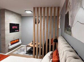 Desk, iron/ironing board, travel crib, free WiFi