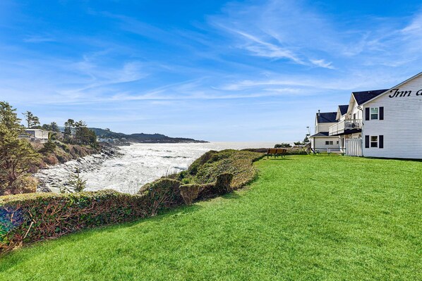 Property grounds - Comfortable ocean-view condo with easy access to downtown (Depoe Bay)