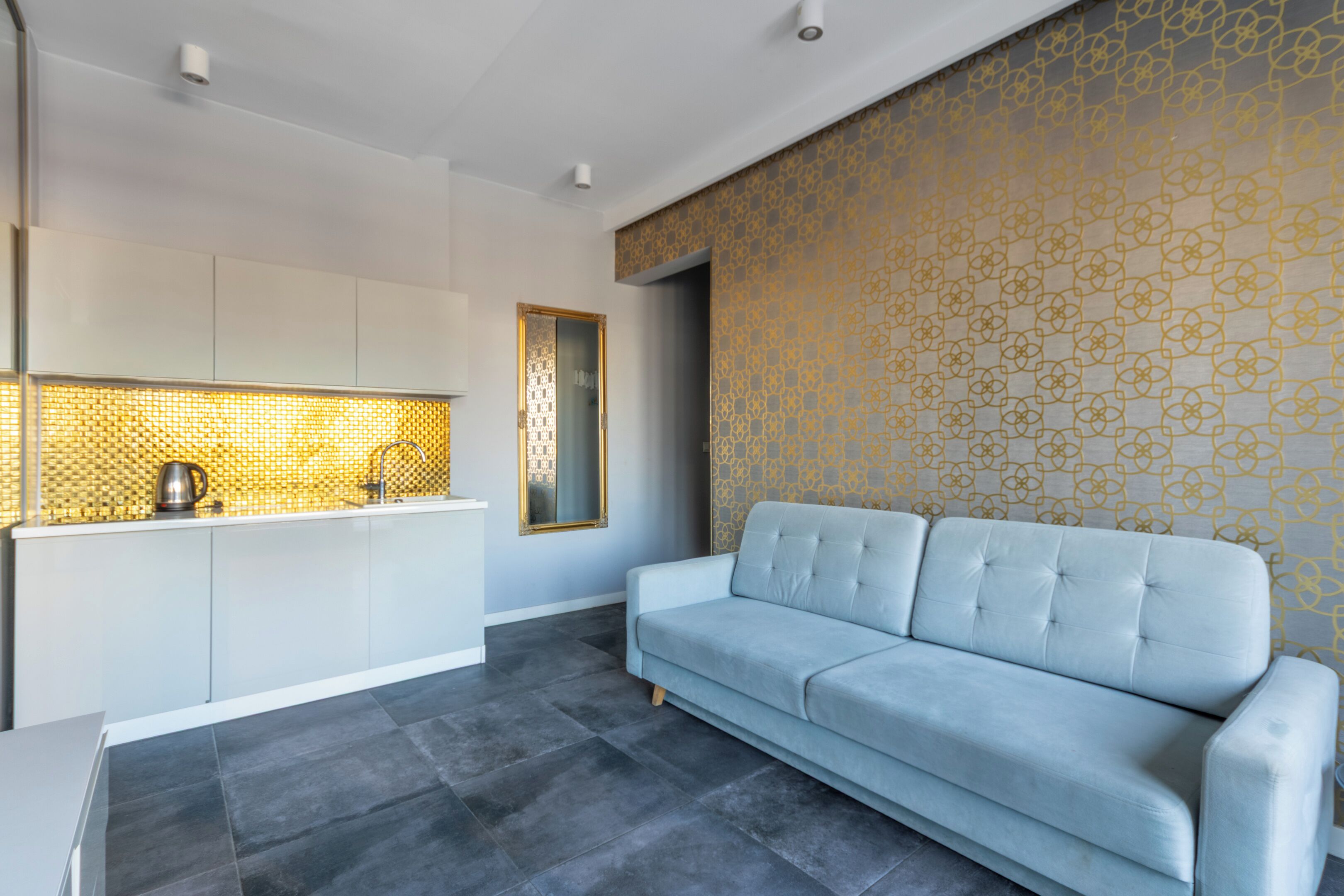 Suite estudio (36B) | Área de sala de estar | Televisión de pantalla plana 