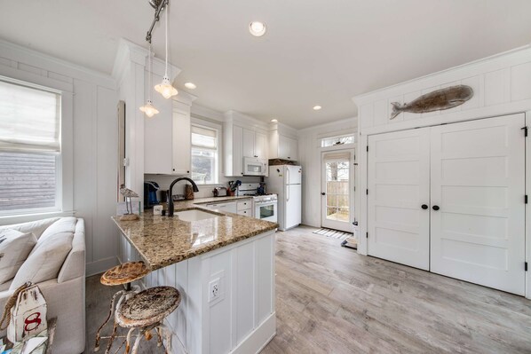 Private kitchen - Two-Story Olivia Beach Home with Free WiFi - Dog-Friendly and Close to the Beach (Lincoln City)