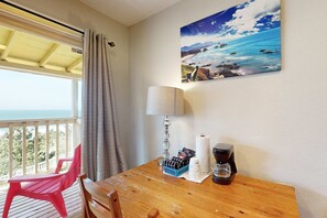 Interior - Dog-Friendly Studio Condo with Ocean Views & Nearby Beach Access (Lincoln City)