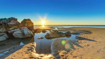 Vlak bij het strand