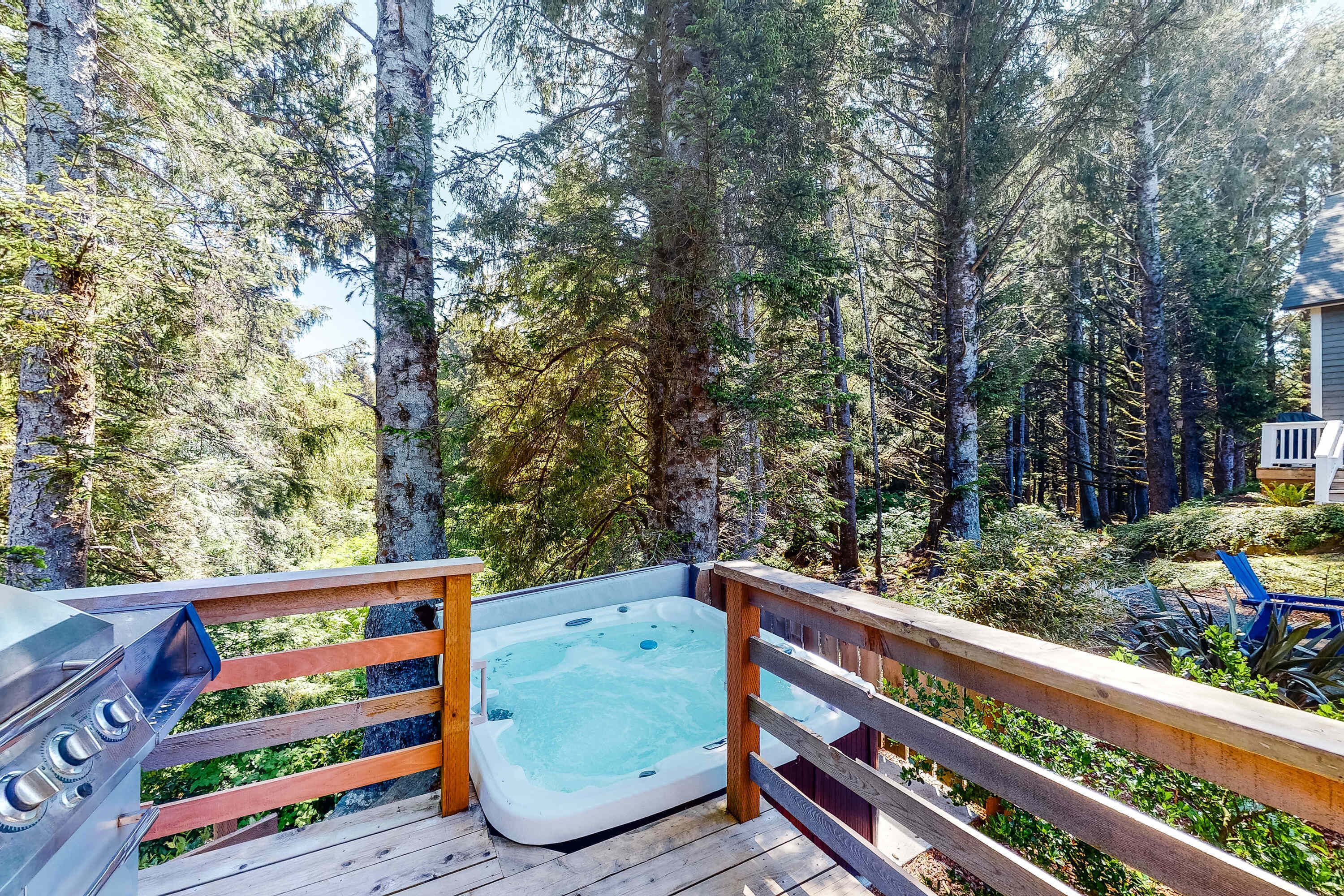 Tina de hidromasaje al aire libre