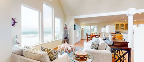 Télévision, cheminée, baby-foot, chaîne hi-fi