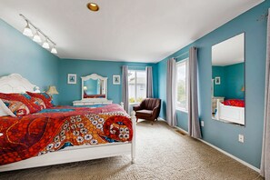 4 habitaciones, tabla de planchar con plancha, wifi y ropa de cama
