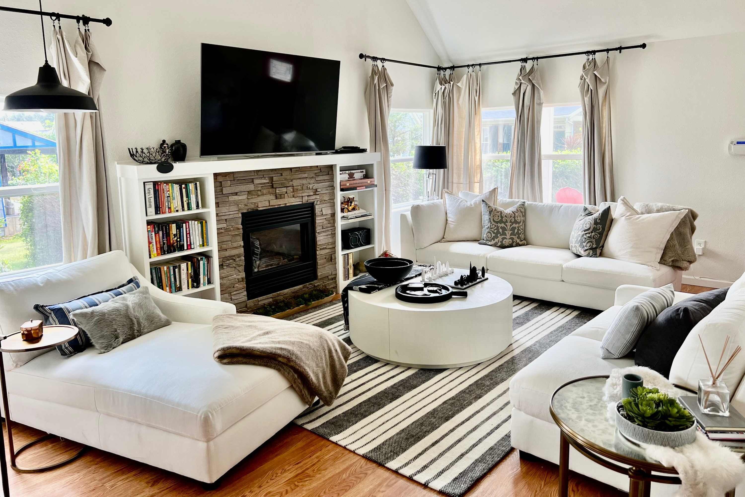 Televisión y reproductor de DVD 