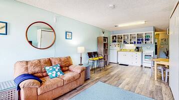 TV, fireplace, DVD player