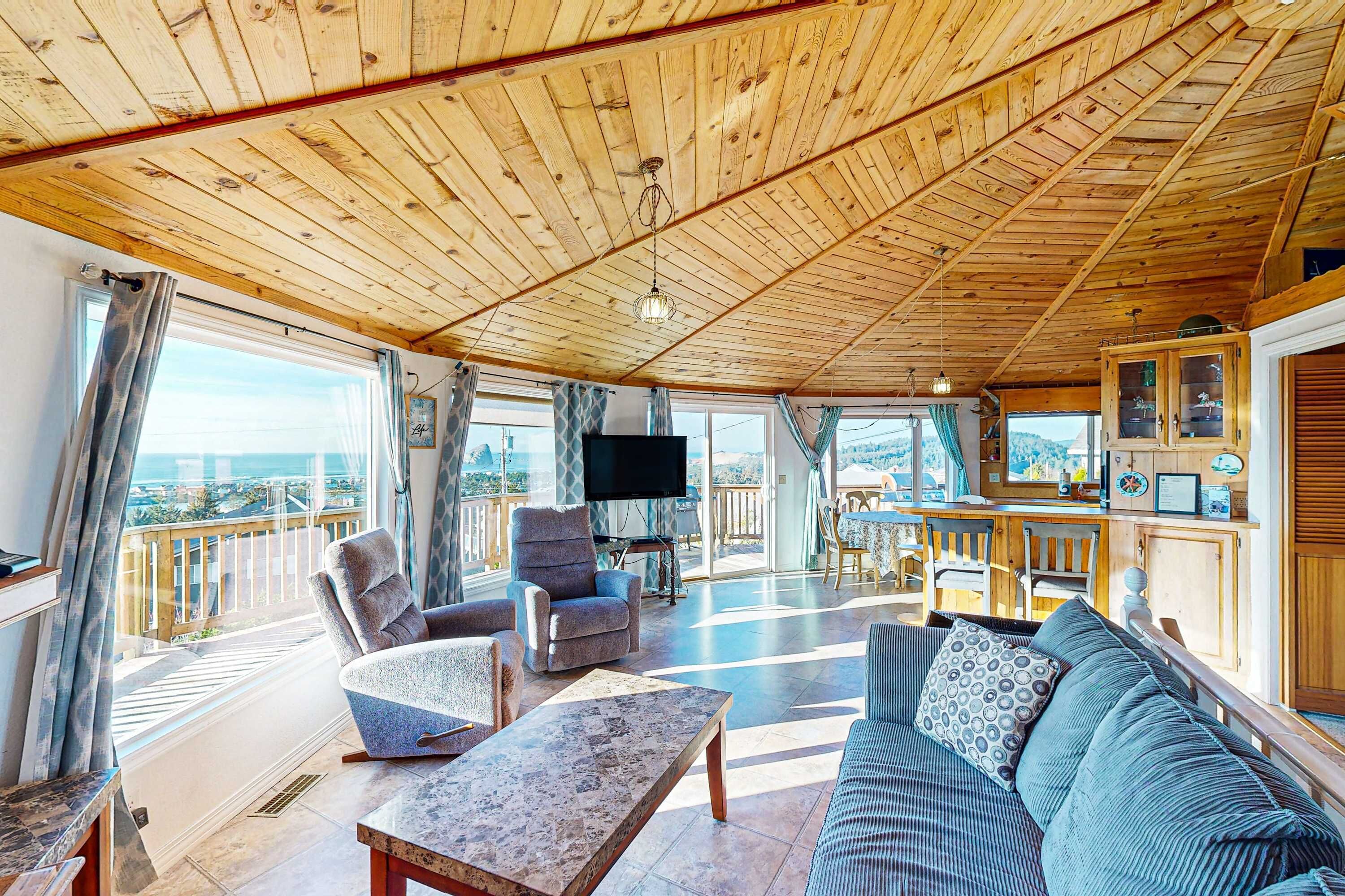 Televisión, reproductor de DVD, estéreo, oficina