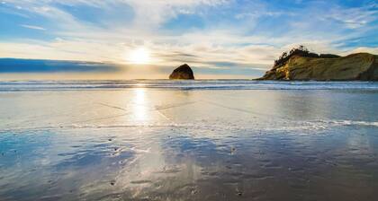 Bright and open hillside home with sprawling ocean views