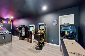 Games room - Everything Remodeled Water View Private Hot Tub WiFi Game Room (Pacific City)