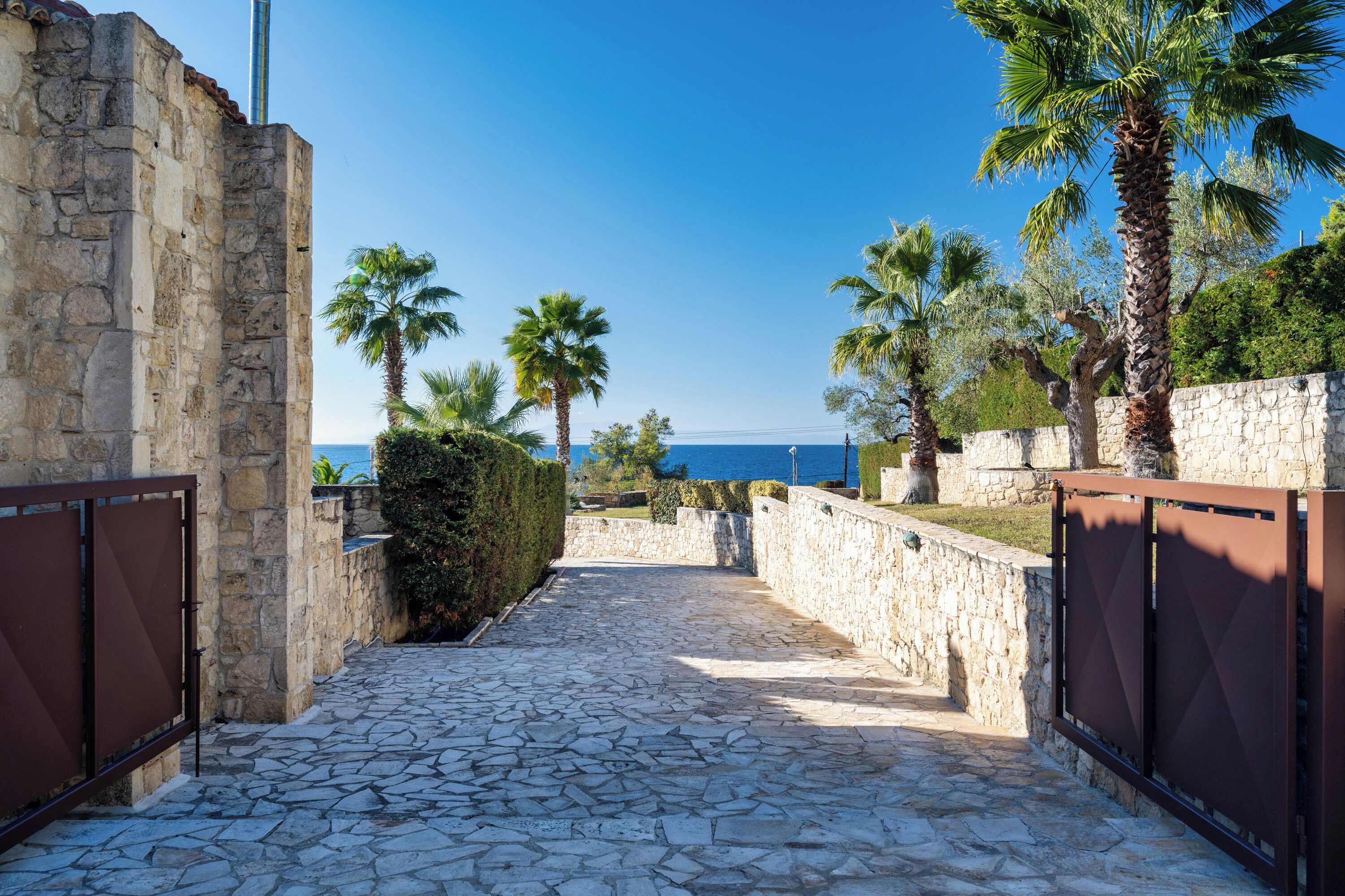 Thea Villa with Private Pool | Desk, iron/ironing board, free WiFi, bed sheets