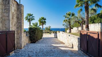 Thea Villa with Private Pool | Desk, iron/ironing board, free WiFi, bed sheets