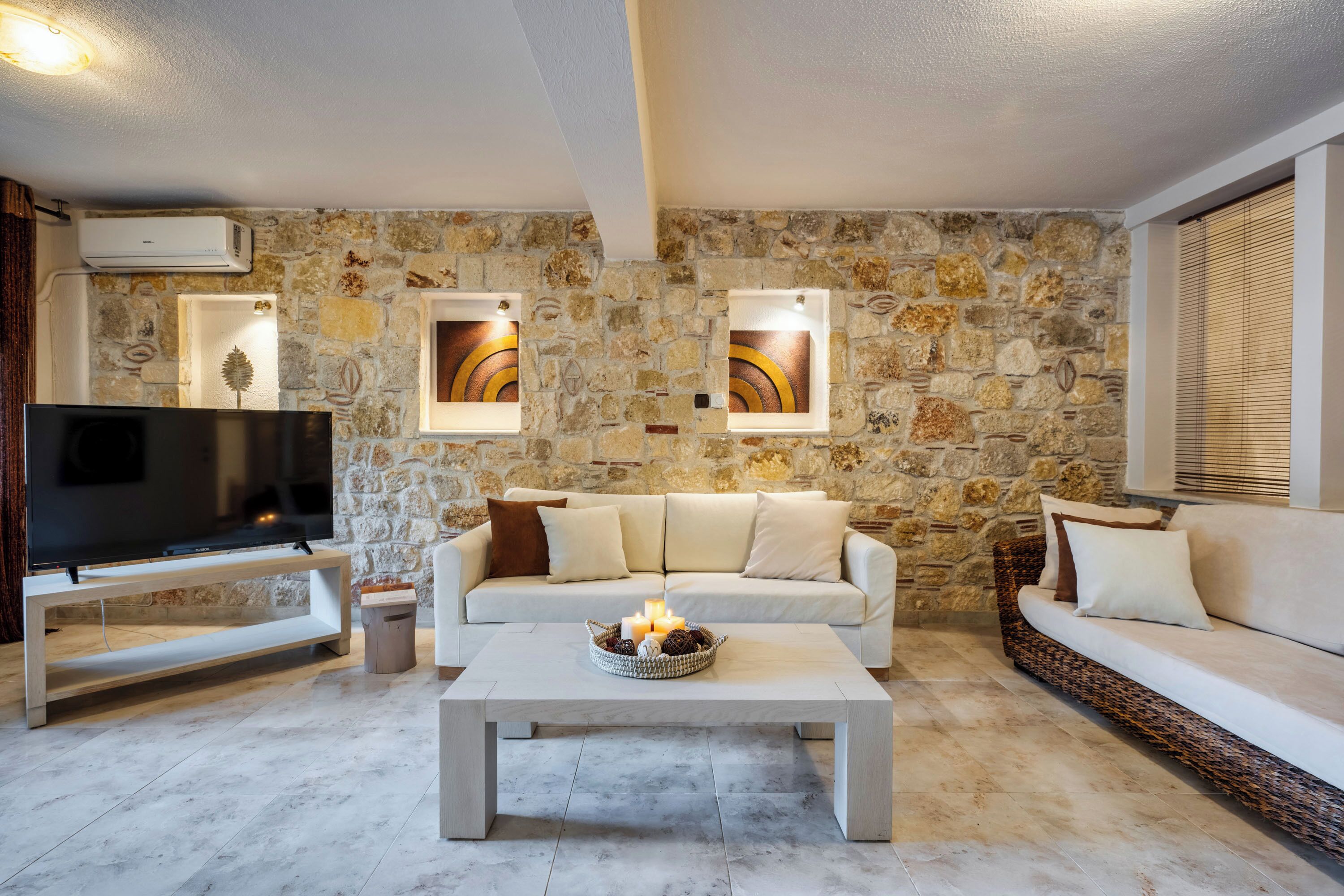 Anemos Villa with Private Pool | Living area