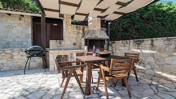 Blue Villa with Private Pool | Terrace/patio