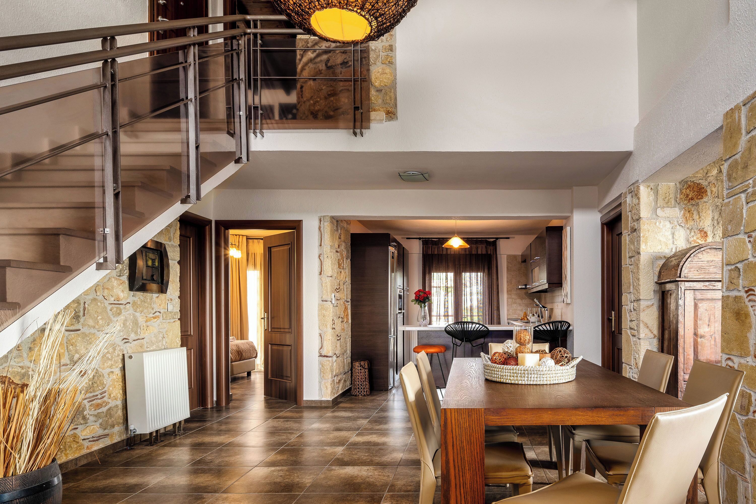 Blue Villa with Private Pool | Living area | 42-inch Smart TV with satellite channels