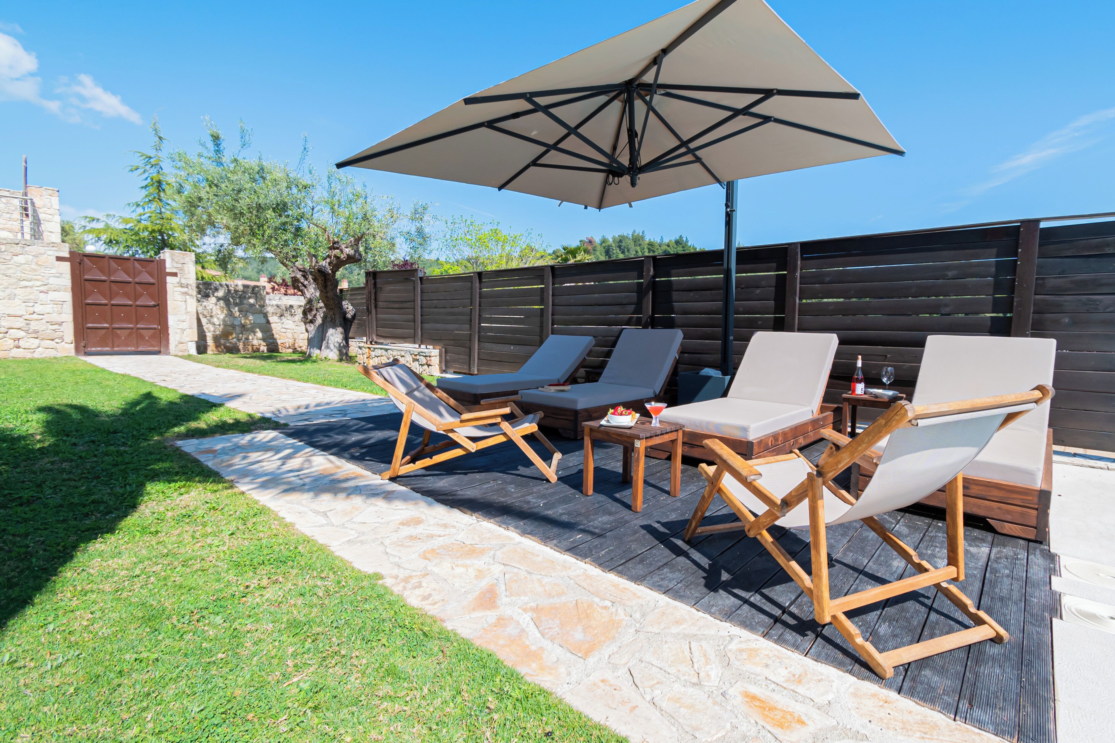 Helios Villa with Private Pool | Terras