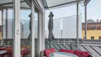 Comfort-Apartment, 1 Schlafzimmer, Nichtraucher, Haustiere nicht gestattet | Blick vom Balkon