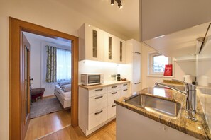Appartement Confort, 1 chambre, non-fumeur, animaux de compagnie interdits | Cuisine privée