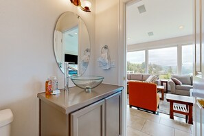 Interior - Ocean view home with heated floors private hot tub and multiple decks (Pacific City)