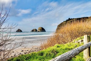On the beach - Charming Oceanfront Getaway with Gorgeous Water Views and Easy Beach Access (Oceanside)