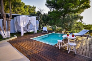 Family Villa, Ocean View | Terrace/patio - Villa Evangelia (Chania)